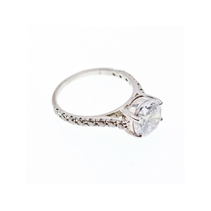 925 Sterling Silver CZ Ring Size 6.75