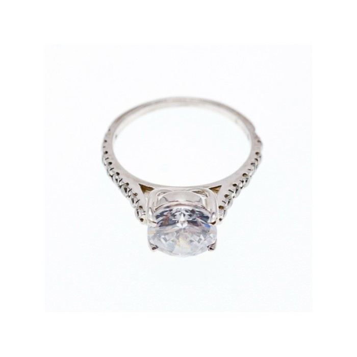 925 Sterling Silver CZ Ring Size 6.75