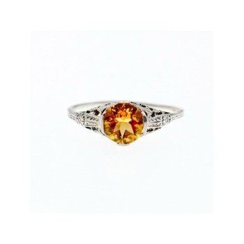 925 Sterling Silver Heliodor Ring Size 11.5