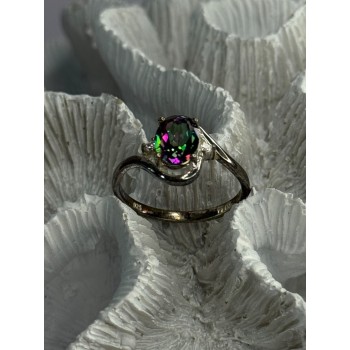 925 Sterling Silver Alexandrite & Beryl Ring Size 10.5