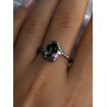 925 Sterling Silver Alexandrite & Beryl Ring Size 10.5