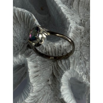 925 Sterling Silver Alexandrite & Beryl Ring Size 10.5