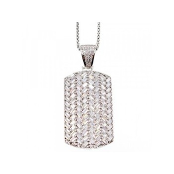 925 Sterling Silver CZ Chain with Pendant