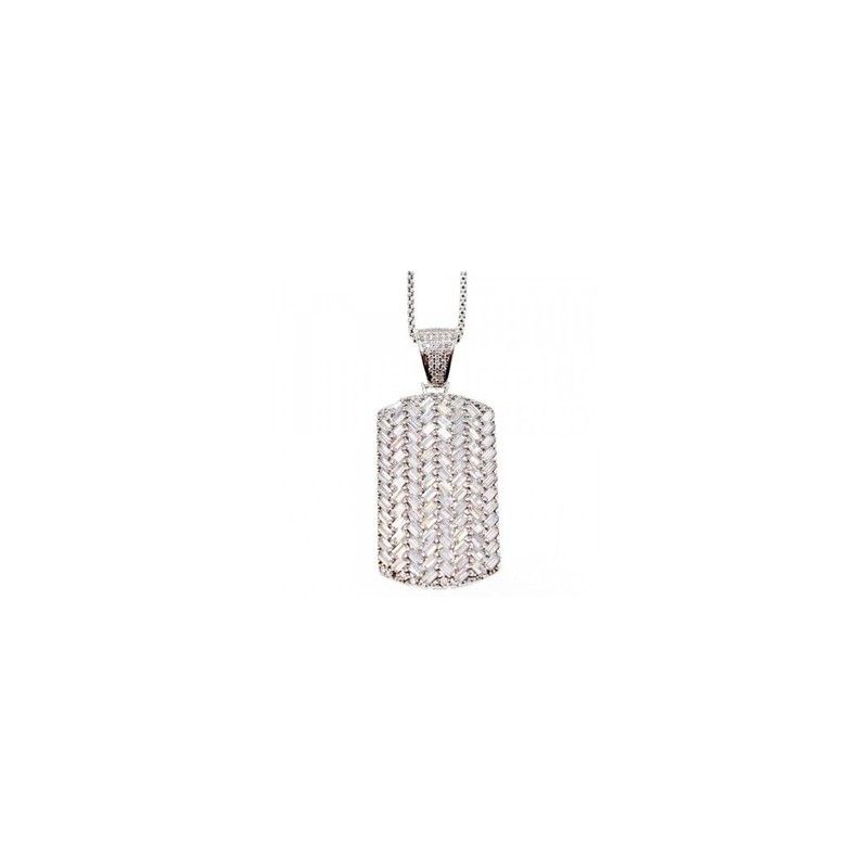 925 Sterling Silver CZ Chain with Pendant