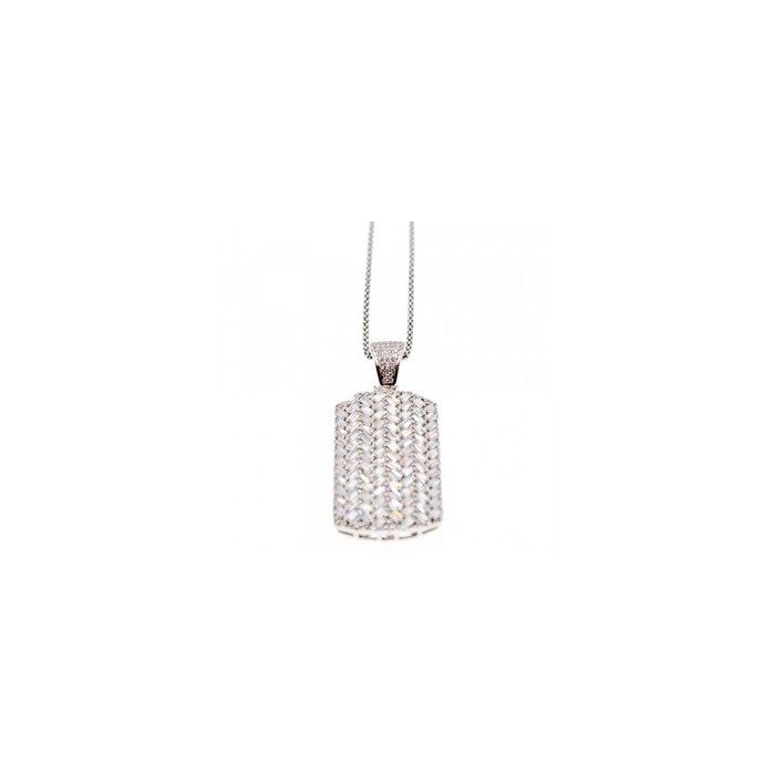 925 Sterling Silver CZ Chain with Pendant
