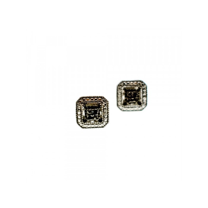 925 Sterling Silver Black Spinel Stud Earrings