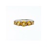 925 Sterling Silver Citrine Ring Size 7