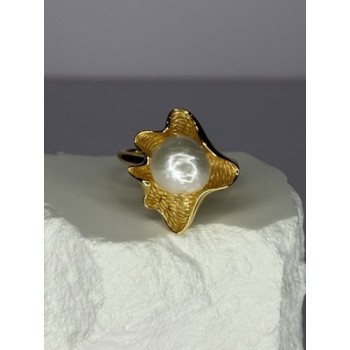 925 STERLING SILVER GOLD PLATED PEARL 