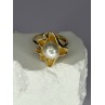925 STERLING SILVER GOLD PLATED PEARL 