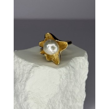 925 STERLING SILVER GOLD PLATED PEARL 