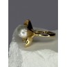 925 STERLING SILVER GOLD PLATED PEARL 