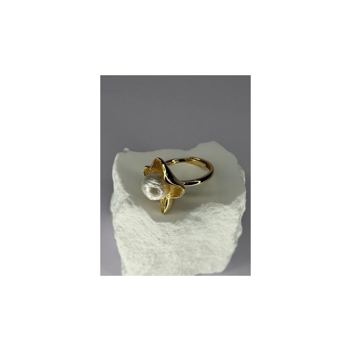 925 STERLING SILVER GOLD PLATED PEARL 