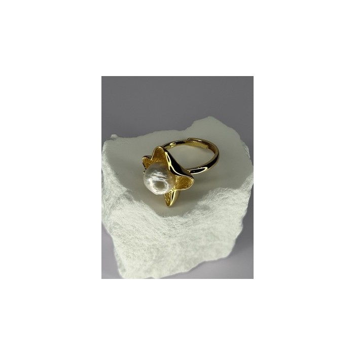 925 STERLING SILVER GOLD PLATED PEARL 