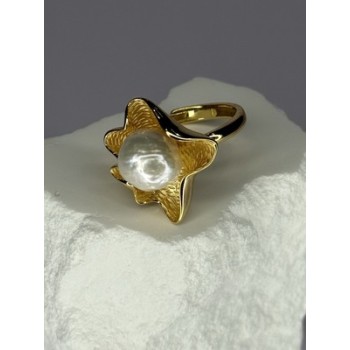 925 STERLING SILVER GOLD PLATED PEARL 