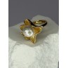 925 STERLING SILVER GOLD PLATED PEARL 