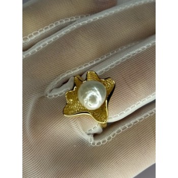 925 STERLING SILVER GOLD PLATED PEARL 
