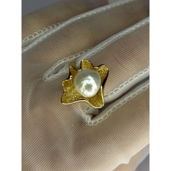 925 STERLING SILVER GOLD PLATED PEARL 