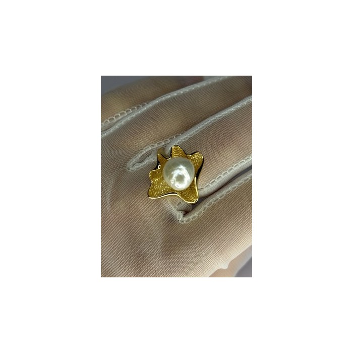 925 STERLING SILVER GOLD PLATED PEARL 