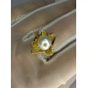 925 STERLING SILVER GOLD PLATED PEARL 