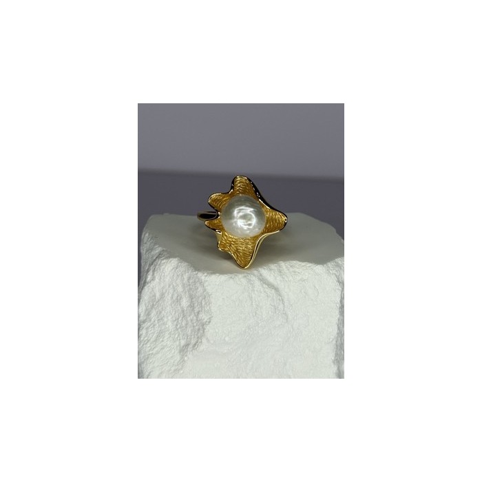 925 STERLING SILVER GOLD PLATED PEARL 