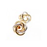 14K WHITE & YELLOW GOLD EARRINGS