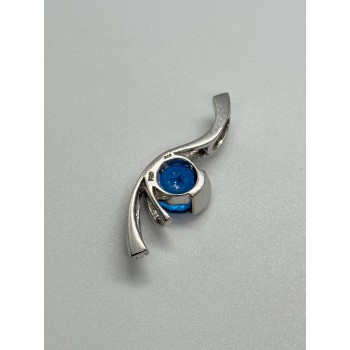 925 STERLING SILVER CZ PENDANT LENGHT 45 mm