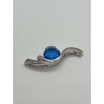 925 STERLING SILVER CZ PENDANT LENGHT 45 mm