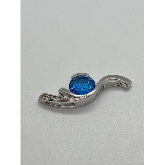 925 STERLING SILVER CZ PENDANT LENGHT 45 mm