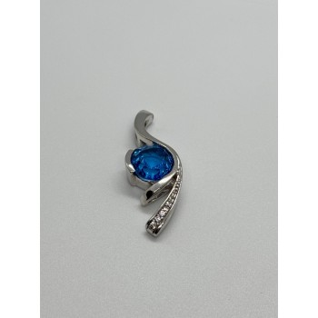 925 STERLING SILVER CZ PENDANT LENGHT 45 mm