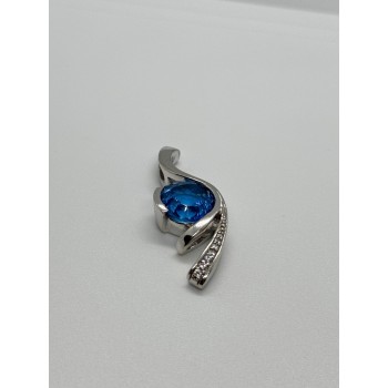 925 STERLING SILVER CZ PENDANT LENGHT 45 mm