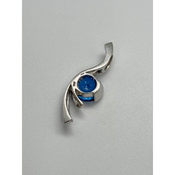 925 STERLING SILVER CZ PENDANT LENGHT 45 mm