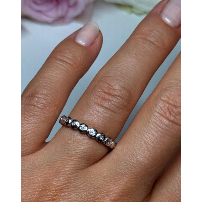 925 Sterling Silver CZ Ring Size 7