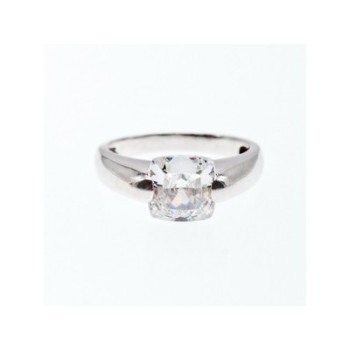 925 Sterling Silver CZ Ring Size 6.5