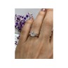 925 Sterling Silver CZ Ring Size 6.5