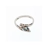 925 Sterling Silver Topaz & CZ Ring Size 7