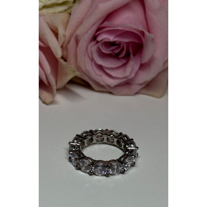 925 Sterling Silver CZ Ring Size 4