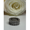 925 Sterling Silver CZ Triple Ring Size 5