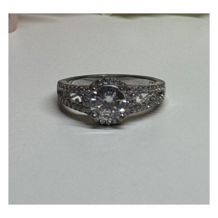 925 Sterling Silver CZ Ring Size 5