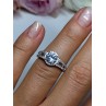 925 Sterling Silver CZ Ring Size 5