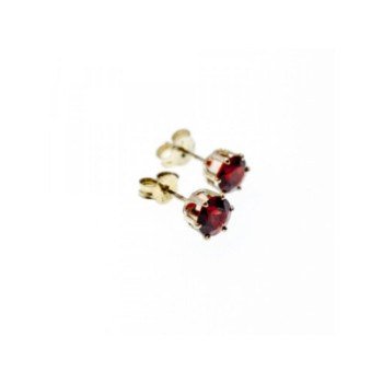 925 Sterling Silver Garnet Earrings