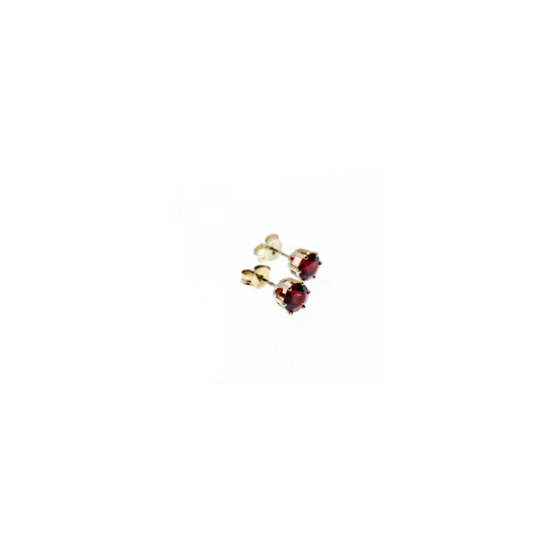 925 Sterling Silver Garnet Earrings