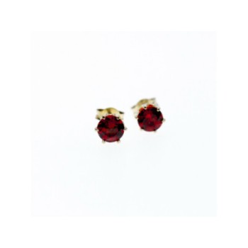 925 Sterling Silver Garnet Earrings