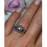 925 Sterling Silver Spinel Ring Size 6