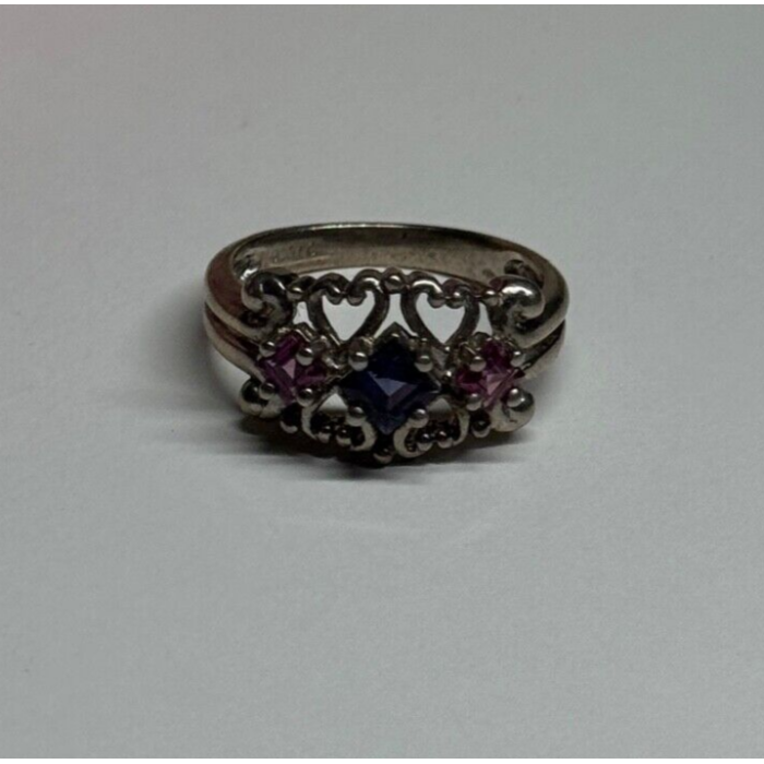 925 Sterling Silver Spinel Ring Size 6