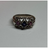 925 Sterling Silver Spinel Ring Size 6