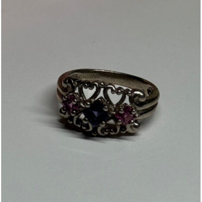 925 Sterling Silver Spinel Ring Size 6