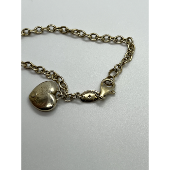 925 Sterling Silver Charles Garnier Heart Bracelet