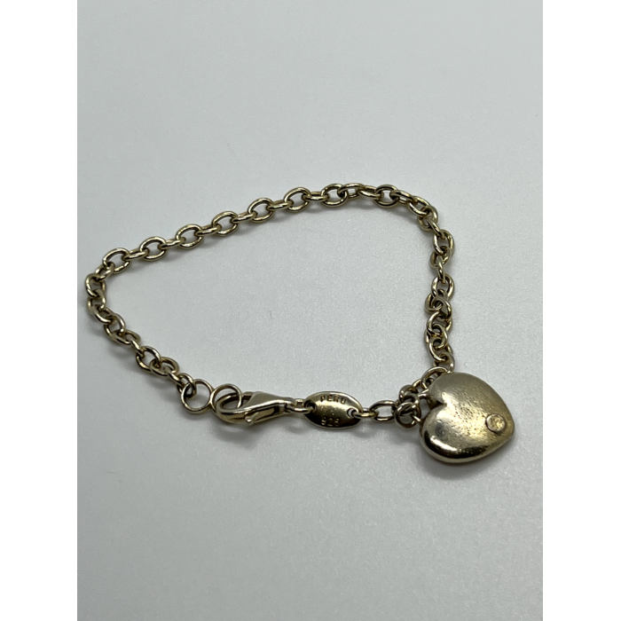 925 Sterling Silver Charles Garnier Heart Bracelet