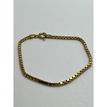 925 Sterling Silver Gold Plated Bracelet Italy