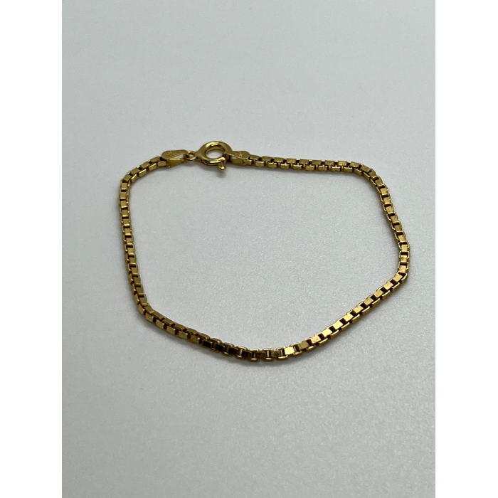925 Sterling Silver Gold Plated Bracelet Italy
